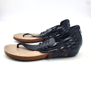 Me Too Shoes Women’s 10M Cailyn Leather Strappy Thong Ankle Sandals